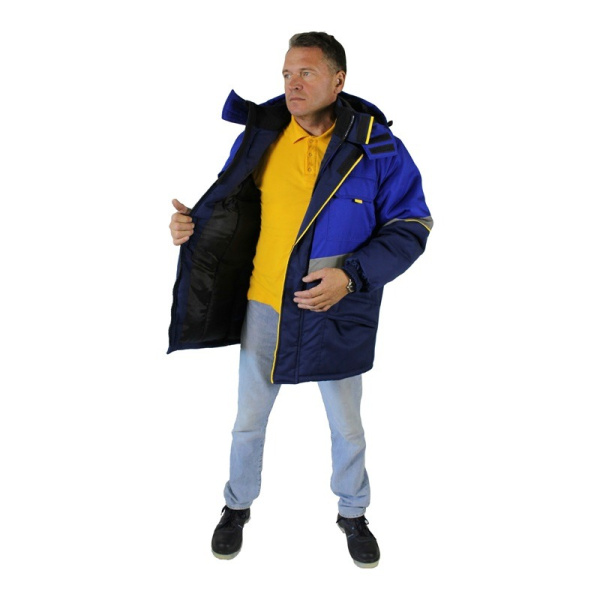 Куртка СЕВЕРНАЯ ШИРОТА зимняя (т.синий/васильковый)