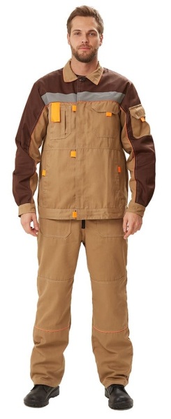 Костюм РОЛЬФ с ПК (бежевый/коричневый)