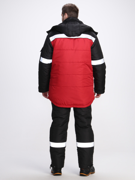 Костюм БЕРКОРТ-2 СОП К. зимний с ПК (черный/красный)