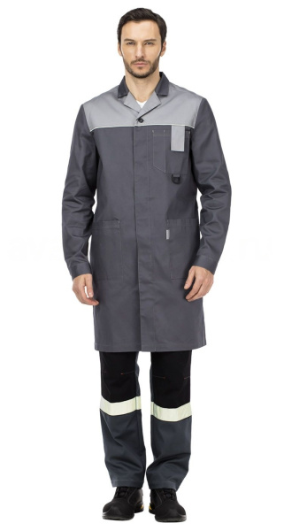 Халат ТЕХНОЛОГ NEW (серый/св.серый)