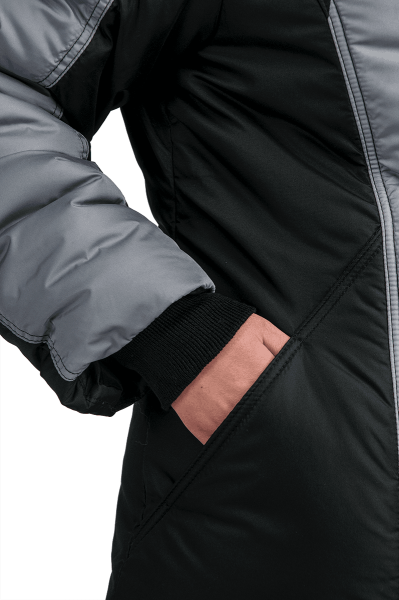 Костюм УРАЛОЧКА женский зимний (черный/серый)