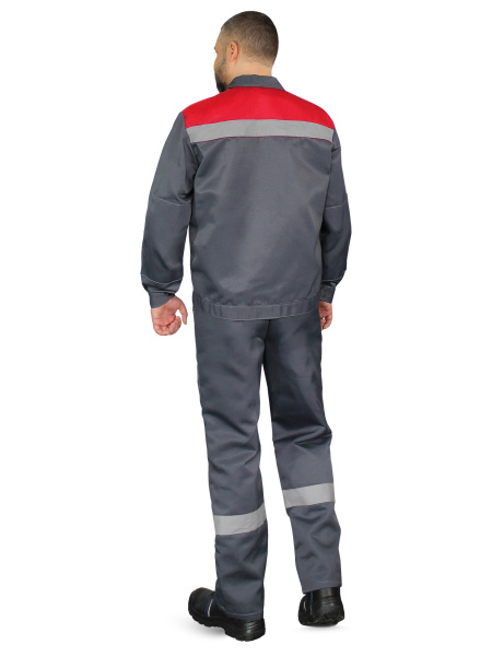 Костюм КОРПУС с ПК (т.серый/красный)