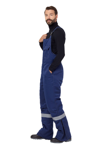 Костюм СТРАЙК зимний с ПК (т.синий/василек)