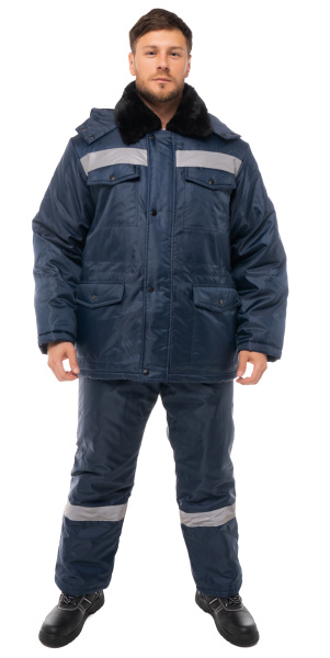 Костюм МАСТЕР ОКСФОРД зимний с ПК (т.синий)