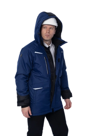 Парка BRODEKS KW 215 зимняя (синий)