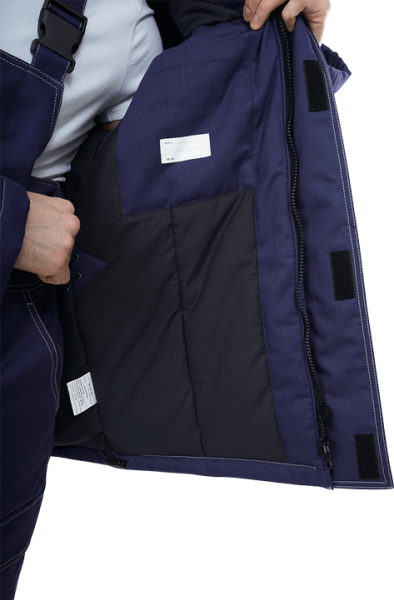 Костюм МЕГАСТАТОЙЛ зимний с ПК (т.синий/серый/оранж)