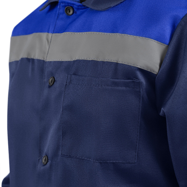 Костюм СТАНДАРТ-2 СОП с БР (т.синий/василек)