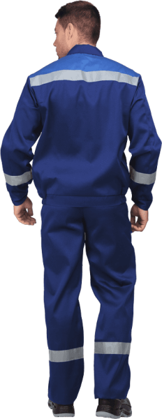 Костюм МАСТЕР ЛЮКС с ПК (т.синий/василек)