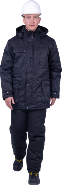 Куртка ЗАЩИТА зимняя (черный)