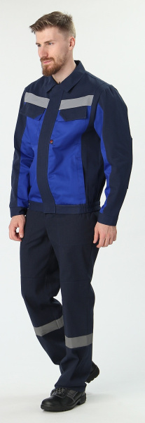 Костюм ВИРАЖ-1 с БР (т.синий/васильковый)