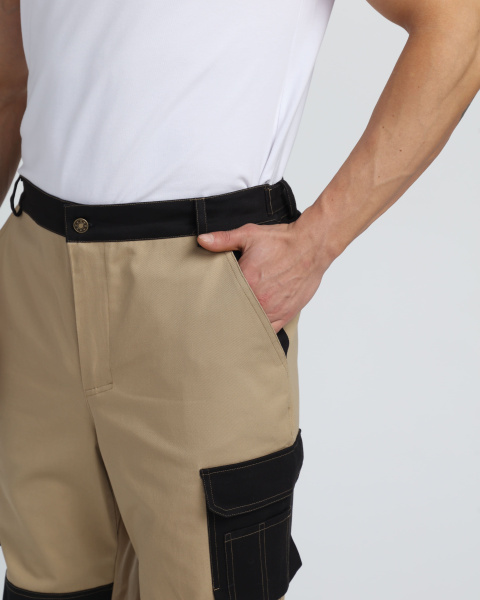 Брюки МИЛАН CH (бежевый/черный)