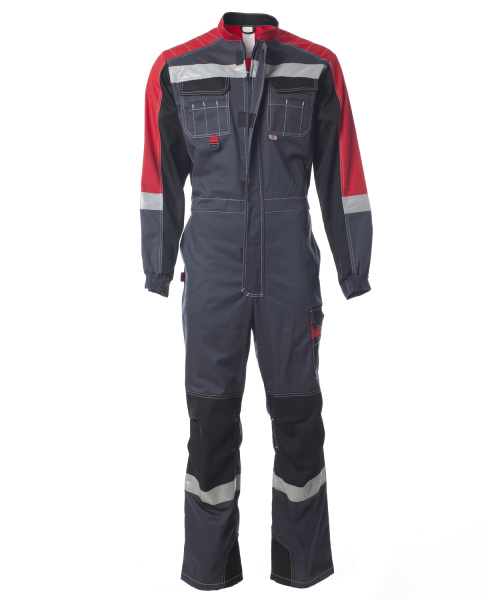 Комбинезон ФОРМУЛА с СОП (т.серый/красный/черный)