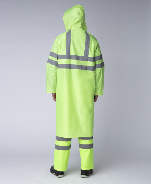 Плащ влагозащитный сигнальный СОП (лимонный)