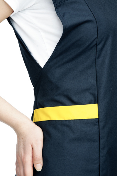 Униформа НИКА фартук пилотка (т.синий/желтый)