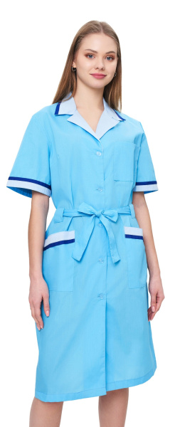 Халат ПРИБОЙ женский (голубой/св.голубой/василек)