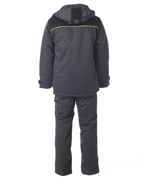 Костюм КОРВЕТ зимний с БР (т.серый/черный/лимон)