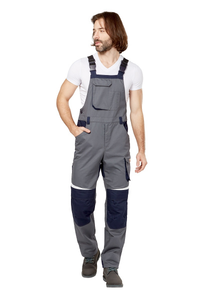 Полукомбинезон ФЕСТ антистатический (серый/синий)