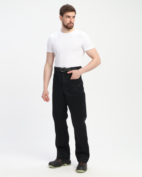 Костюм сварщика АРСЕНАЛ-СОП с усилением 3 кл.защиты с БР (черный)