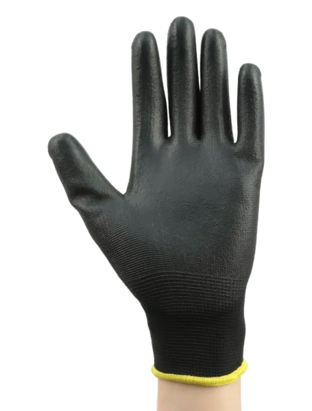 Перчатки c полиуретановым покрытием Brodeks Defender G-11 3 пары (черный)