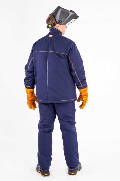 Костюм сварщика ВОЛАТ-У с БР утепленный 2 класс (синий)