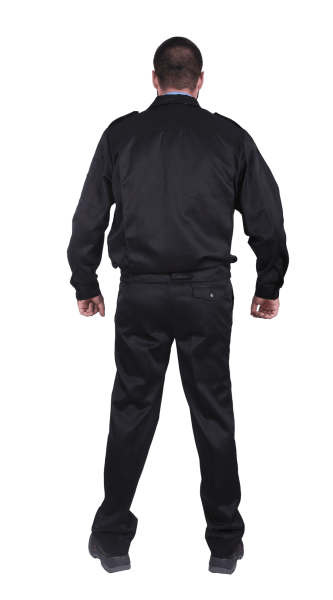 Костюм ОХРАНА с БР (черный/т.синий)