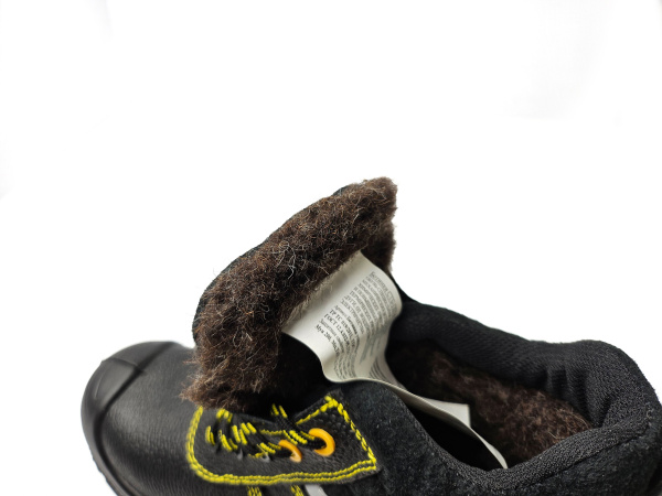 Ботинки ПУ/Нитрил зимние шерст.мех с ПП и КС (черный)