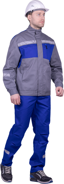 Куртка СТРОНГ ИМПОРТ (серый/васильковый)