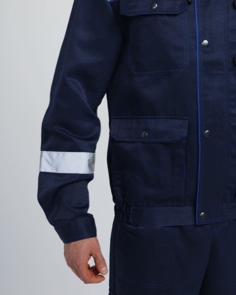 Костюм НЕЙЧ-2 СОП К. с капюшоном с ПК (т.синий/васильковый)