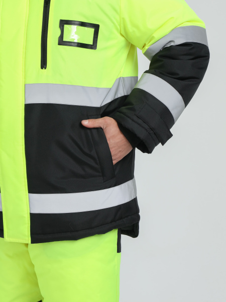 Костюм PROFLINE SPECIALIST зимний сигнальный с БР (желтый/черный)