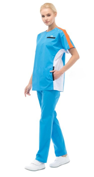 Костюм АУРА СПОРТ женский с БР (голубой)