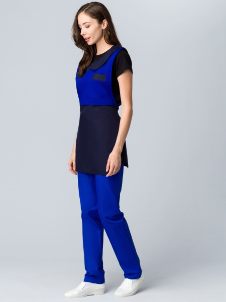 Фартук-сарафан МОНРО (т.синий/васильковый)