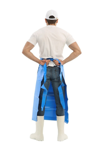 Фартук ЛАРИСАН цельнокроеный ПУ облегченный 83x150см (синий)