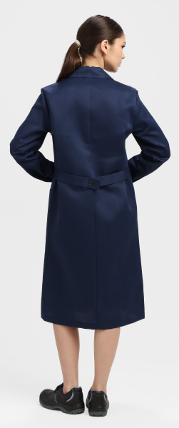 Халат ЛИГОР женский (т.синий/васильковый)