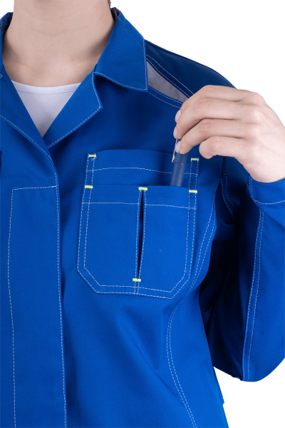 Халат ТУРБО SAFETY женский (василек/синий)