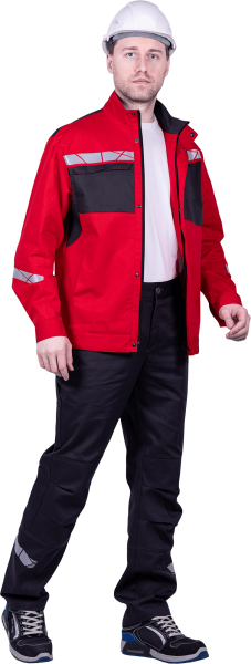 Куртка СТРОНГ ИМПОРТ (красный/серый)