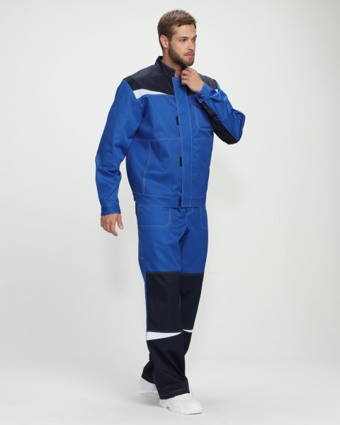 Костюм СТРОЙ-2 CH с ПК (васильковый/т.синий)
