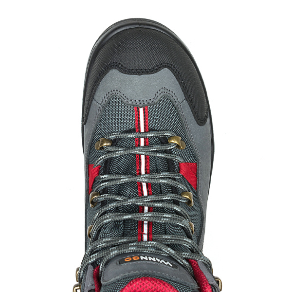 Ботинки ЛИДЕР WG2-18-NTS ПУ-Резина (серый/красный)