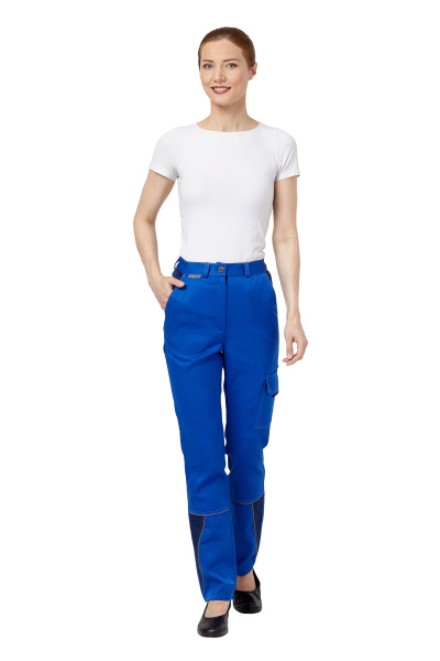 Костюм СТРАЙК женский с БР (васильковый/т.синий)