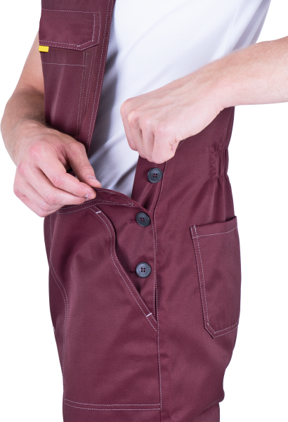 Костюм КМ-10 ЛЮКС с ПК (бордовый/желтый/черный)