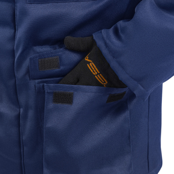 Костюм БУРЯ-СП СОП с ПК 3кл.защиты утепленый (т.синий/васильковый)