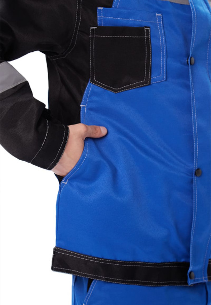 Костюм ВОЛГАРЬ с БР (василек/черный)