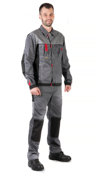 Костюм RONTA KS212 с ПК (серый/черный/красный)