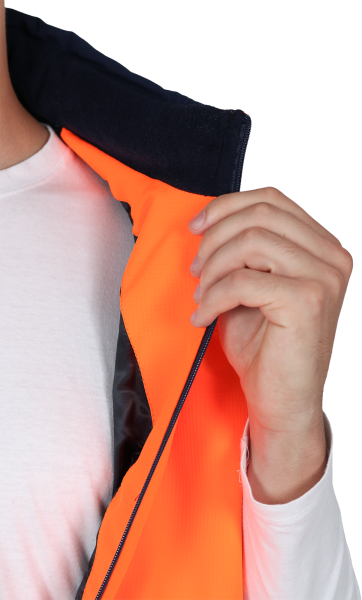 Жилет ACTIVE утепленный (оранжевый/синий)