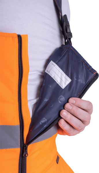 Костюм БРАЙТ зимний с ПК (оранжевый/синий)