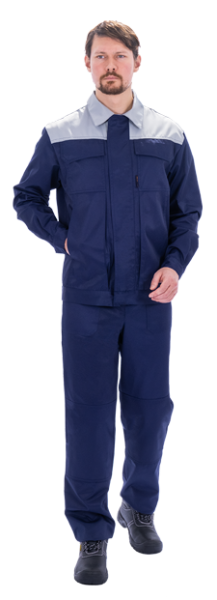 Костюм ТЕХНИК 2 с ПК (т.синий/серый)