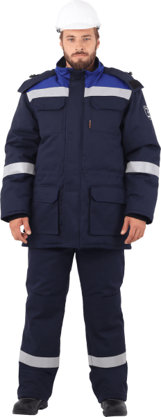 Костюм АНТИСТАТ зимний с ПК (т.синий/василёк)