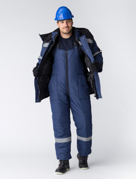 Костюм БЕРКУТ зимний с ПК (т.синий/черный)