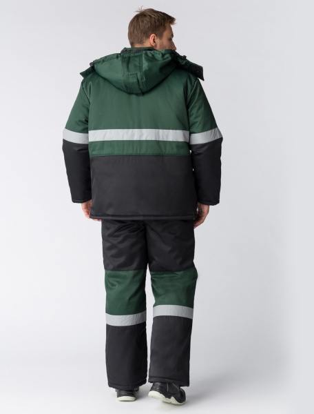 Костюм НОРДХАРД-2 зимний с ПК (черный/зеленый)