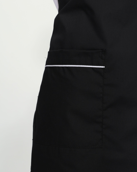 Костюм ГУРМАН женский (белый/черный)