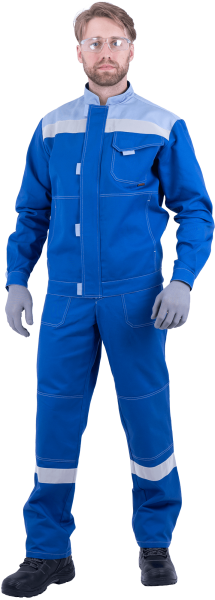 Костюм РАЦИОНАЛИЗАТОР с ПК (василёк/серый)